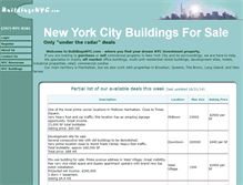 Tablet Screenshot of buildingsnyc.com